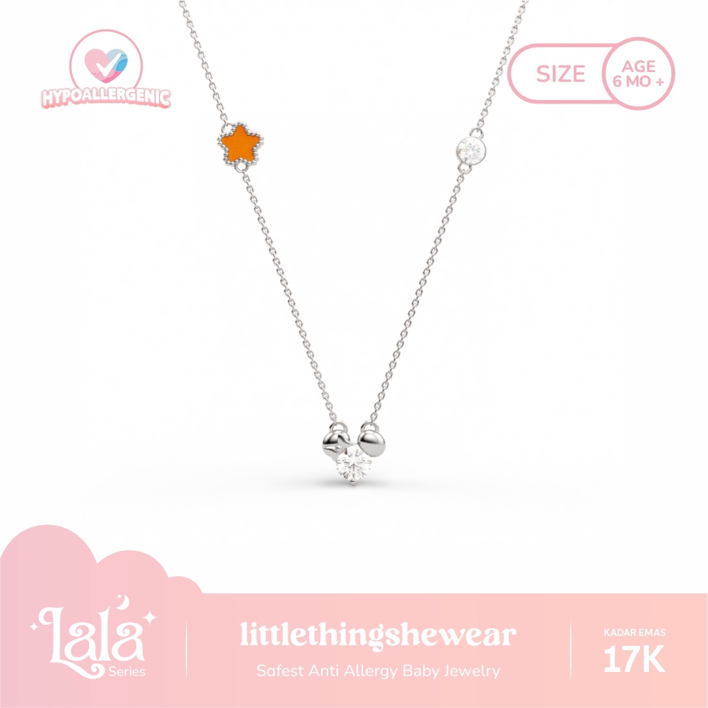 Set Kalung Lala Mouse (Pendant + Rantai Kalung Anak) - NK-LALA KIDS 3,2gr