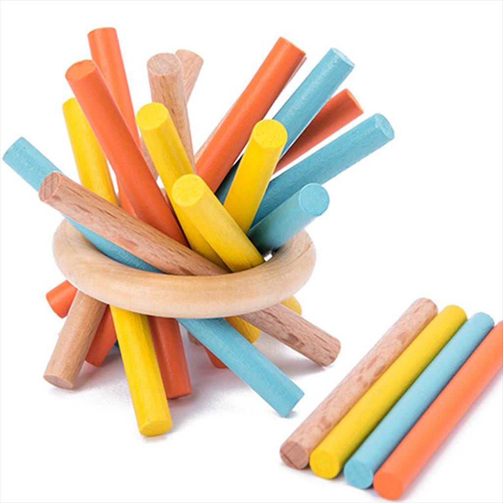 Games For Trip Puzzle Kayu Montessori Pick Up Sticks Balok Susun