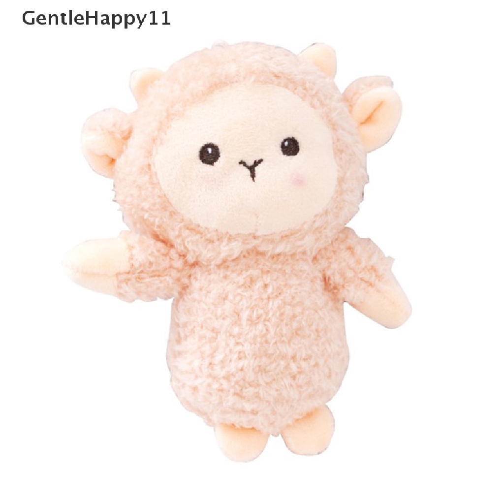 Gentlehappy 12 cm Domba Mainan Mewah Boneka Boneka Liontin Tas Hewan Dekorasi Domba Ransel Keychain Mainan Anak/Pacar Hadiah id