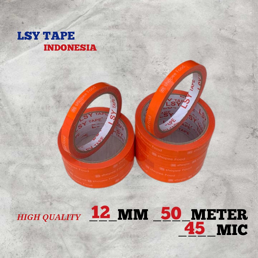

lakban shope food 12mm x 50meter full