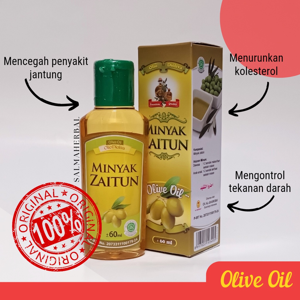 

Minyak zaitun olive oil 60 ml al ghuroba