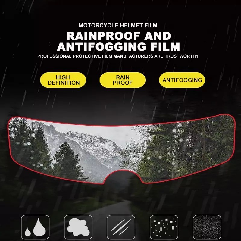 [XOQ] STICKER HELM ANTI AIR DAN ANTI KABUT / KACA FILM HELM RAINPROOF / ANTI FOG HELM
