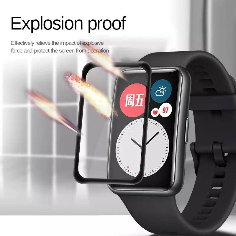 Pelindung Soft Glass Untuk Huawei Band7 6 4 3 Pro Smartwatch Full Cover Pelindung Layar Film Untuk Huawei Band7 Band 6Pro 4Pro 3Pro Strap