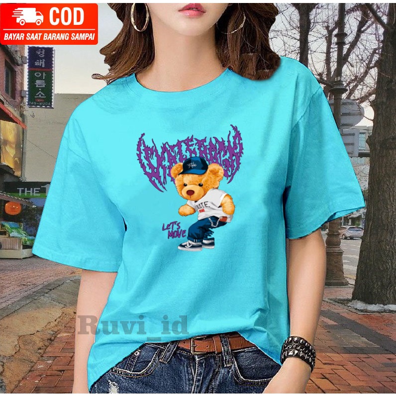 Ruvi_id-KAOS DISTRO / BELI 3 GRATIS HEADSET EXTRA BAS / KAOS BERUANG KEKINIAN / KAOS WANITA / KAOS PRIA / KAOS WANITA KOREAN STYLE / KAOS IMPORT / KAOS OBLONG / BLUS / T-SHIRT / ATASAN KEKINIAN / KAOS TERLARIS / KAOS OVERSIZE / KAOS MURAH