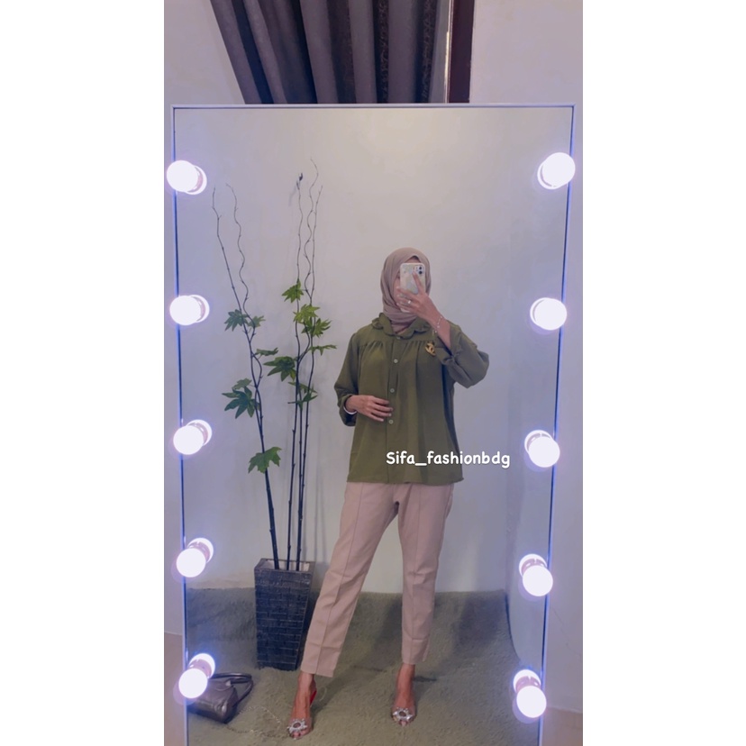 GIOVANI BLOUSE KOREAN CRINGKLE PREMIUM AIRFLOW | ATASAN WANITA TERLARIS 2022| BLOUSE BUSUI FRIENDLY