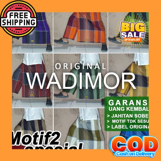 [Cod] Sarung Wadimor Gold Polos Warna - Hijau Botol - Perlengkapan Fashion Muslim Pria Murah / Sarun
