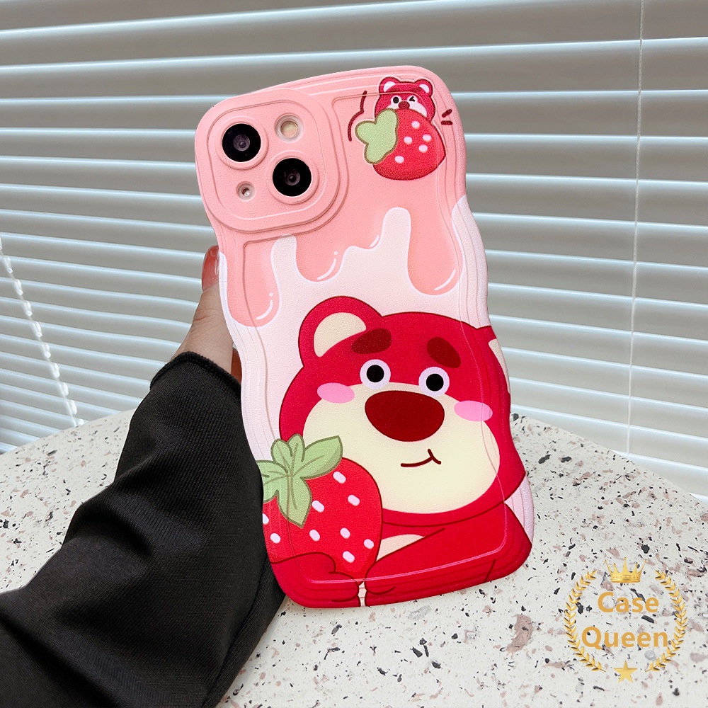 Case Realme C53 C21Y 10 8 8i 5i C20 9i 8Pro C12 C15 C25Y C35 C25 C33 C30 C25s 6i 7i 7 5 9Pro+9 C3 C17 C11 Kartun Manyo Strawberry Bear Winnie The Pooh Lucu Lembut Tpu Cover