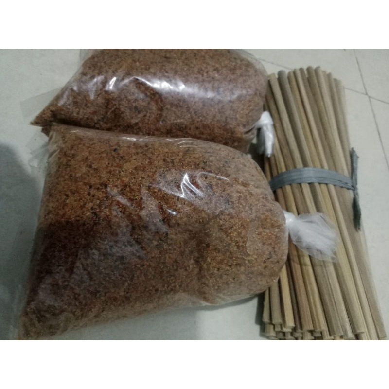 

Bumbu cilung/Papeda 1KG GURIH SUPER+Tusukan Bambu 100pcs Tebal dan sangat kuat.