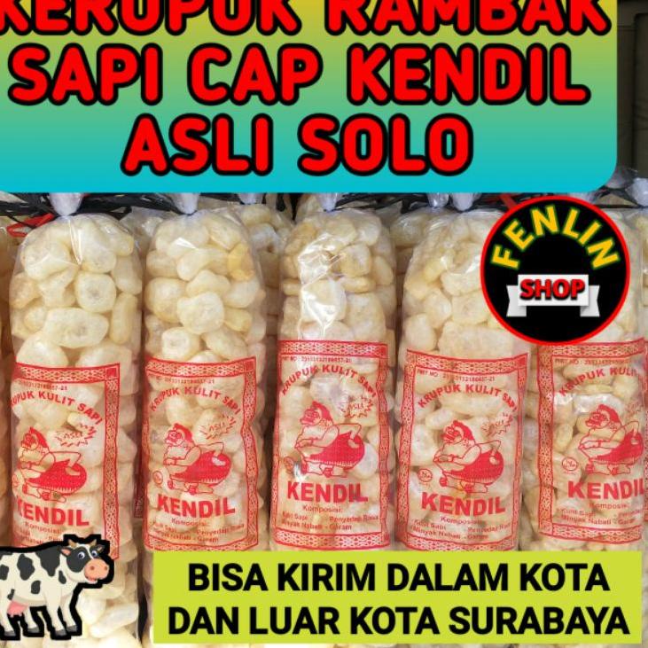 

COD [KI3] KERUPUK RAMBAK SAPI KENDIL SOLO JUMBO 275 GR