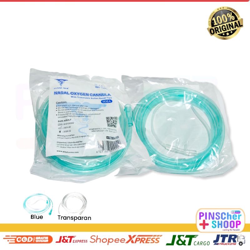 Nasal Kanul Dewasa Selang Oxygen Adult Nasal Canul / Pcs