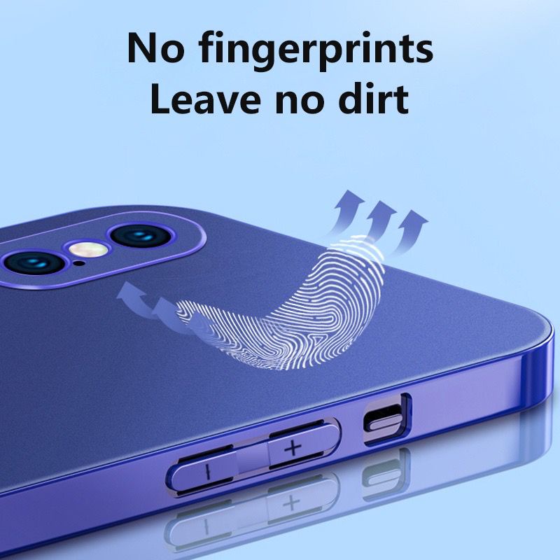 Premium Soft Case Straight Edge Matte Chrome Electroplated iPhone  12 12 PRO MAX 11 11 PRO MAX XR XS MAX 7 7+ 8 8+ SE 2 SOFTCASE KROM iPhone