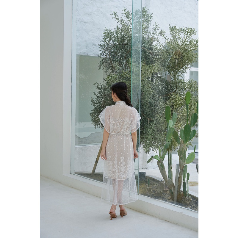 Aura Label - Tabita Dress Tulle Dot Elegan Tbk