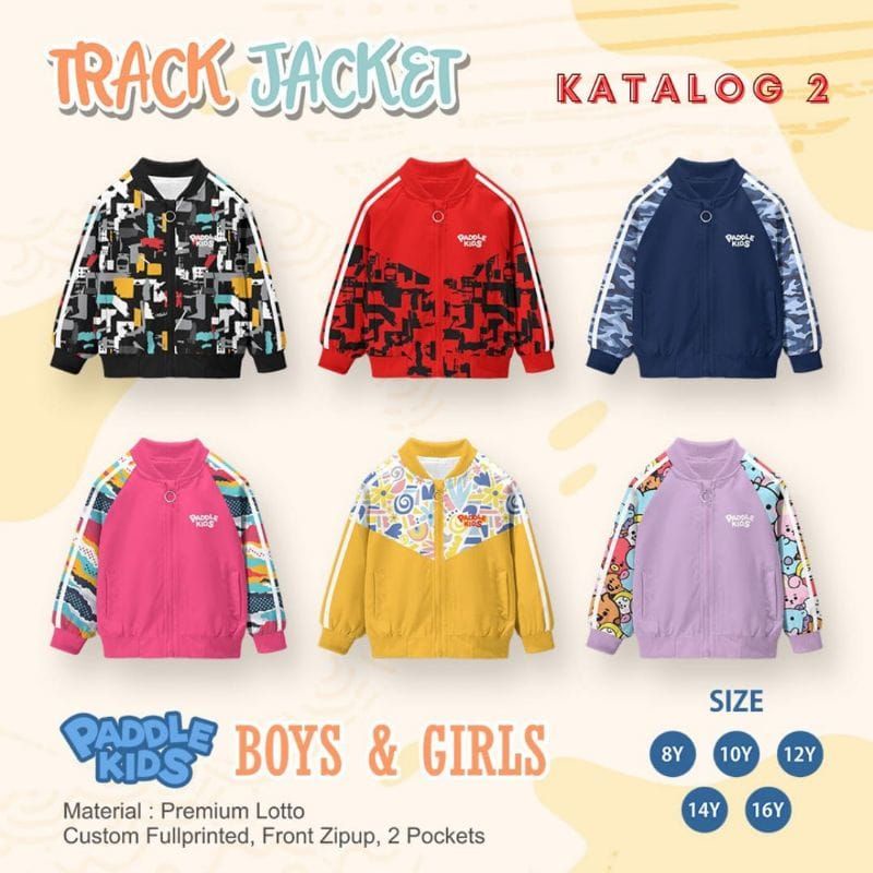 Jacket unisex paddle//Track Jacket boys & Girl // jaket anak laki dan perempuan // jacket lotto anak