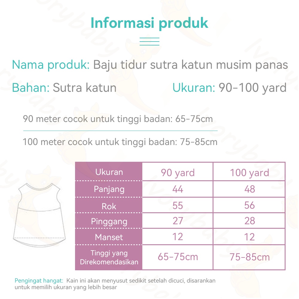 Ivorybaby Serena dress bayi anak lucu Dress baju anak perempuan Cantik dress balita anak