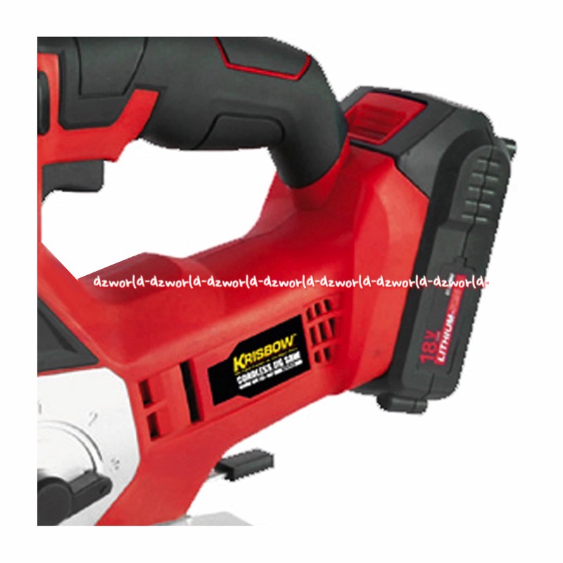 Krisbow Jigsaw Machine Cordless 18v Alat Mesin Gergaji Portable Tanpa Kabel Mesin Pemotong Kayu Bahan Bangunan Kris Bow Jig Saw Saws Cord Less Warna Merah Red