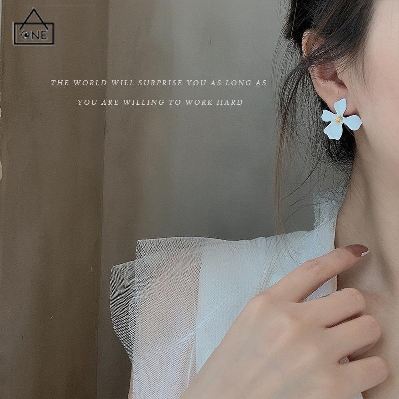 COD❤️Anting Bunga Besar Korea Fashion Gaya Aksesoris Wanita-A.one