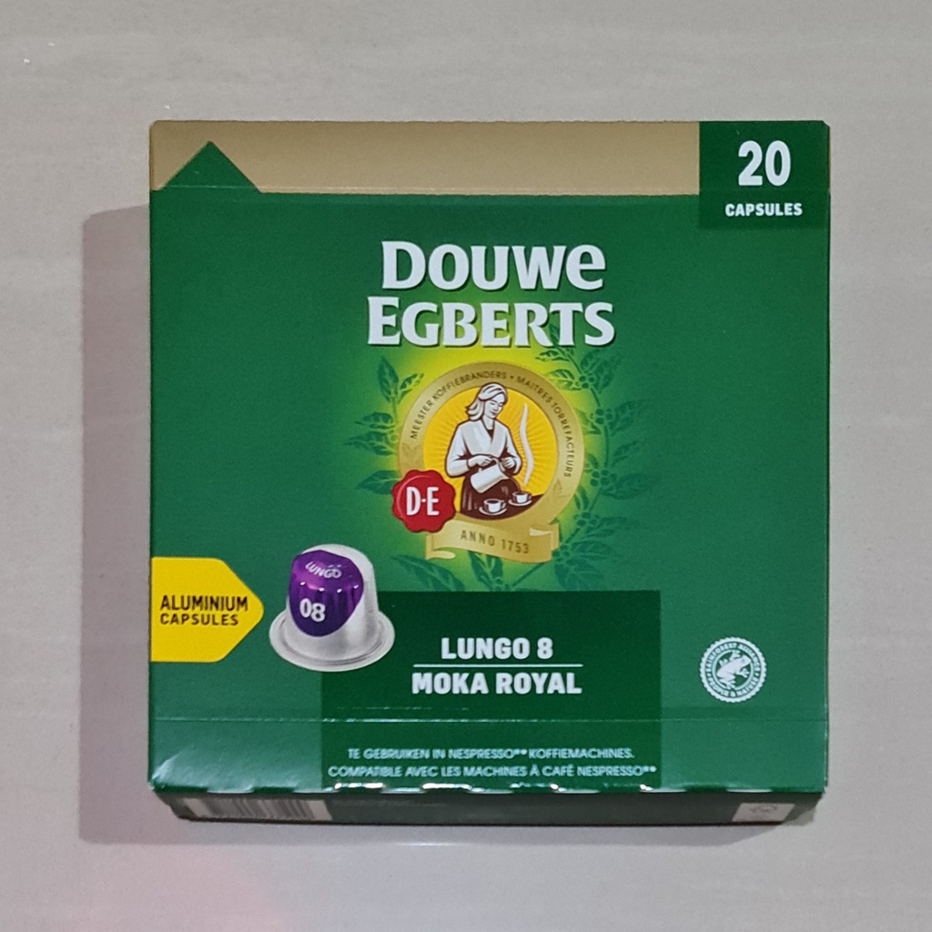 Douwe Egberts Lungo 8 Moka Royal 20 Aluminium Capsules