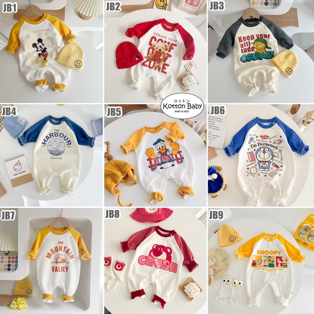 3-18 bln PAKAIAN BAYI [Premium Impor] BAJU ANAK JUMPER JUMPSUIT ROMPER UNISEX catalog MZJP JB