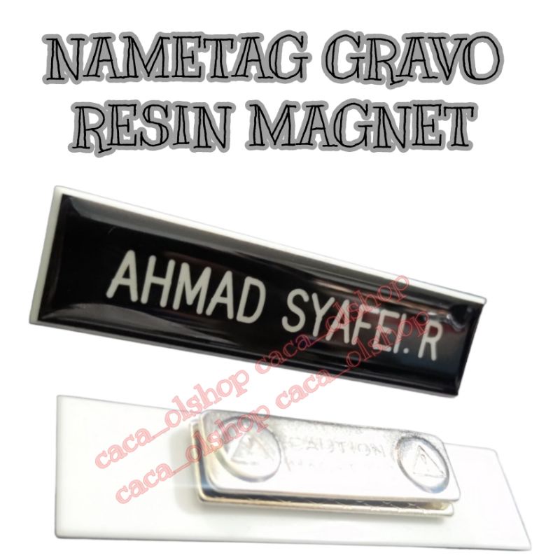 Nametag Nyonya Papan Nama Dada Persit Bhayangkari Akrilik Lapis Resin P.O