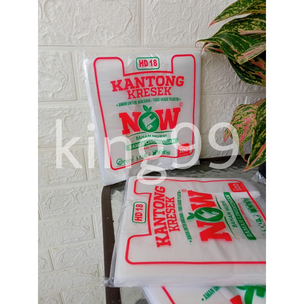 kantong plastik kresek ramah lingkungan / kantong plastik bening buram HD NOW 18