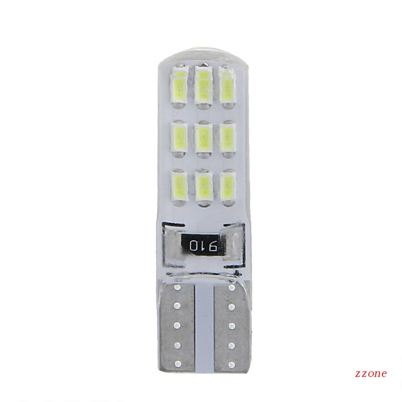 Zzz T10 3014lampu Plat Nomor Mobil LED SMD Tail Lamp Bohlam Instrumen Silikon