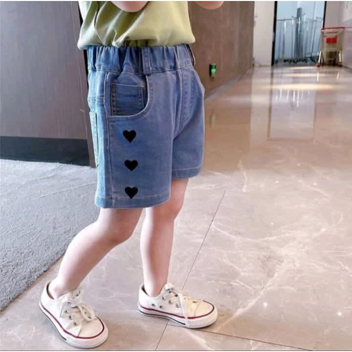 CELANA JEANS PENDEK ANAK PEREMPUAN