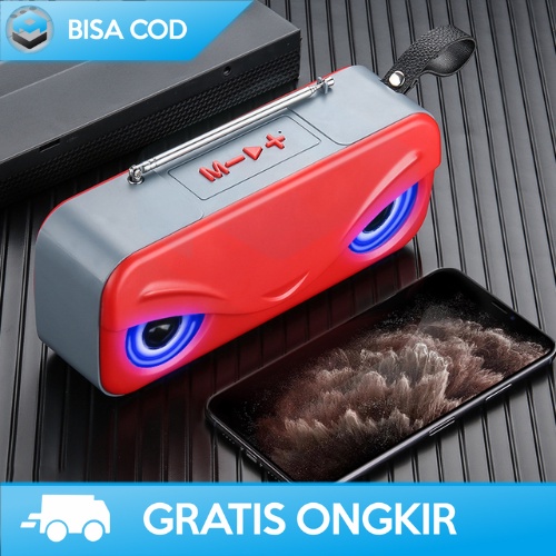 SPEAKER BLUETOOTH DENGAN FM RADIO MINI SPEAKER SUARA NGEBASS 1200MAH