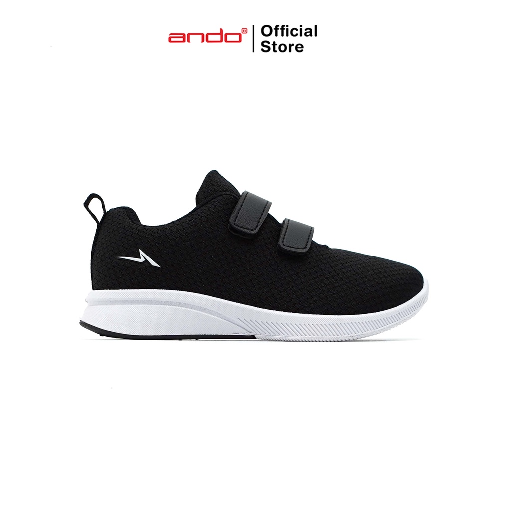 Ando Official Sepatu Sneakers Bsc 33 V Anak - Hitam/Putih