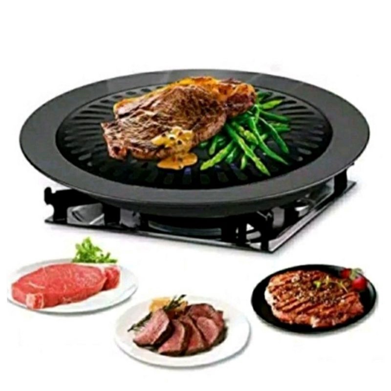 Grill Pan Gsf Panggangan Ultra Grill Korean Pan Bulat 32 Cm