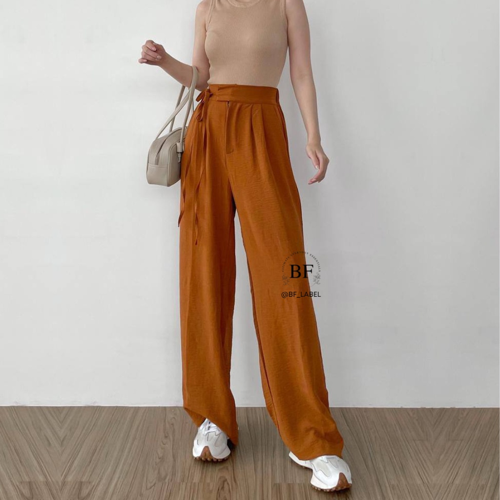 Zoey Pants 3625 | Crinkle pants | Celana Kulot Wanita | Celana Panjang Polos by@bf_label