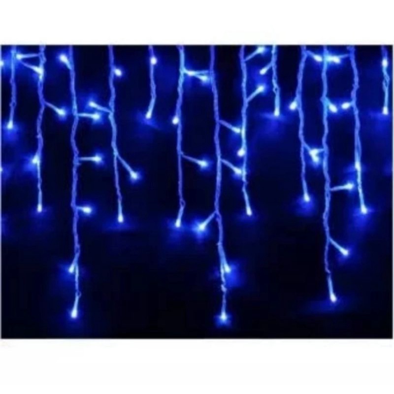 Lampu Hias LED Twinkle Raindrip Model Tirai 144 LED 5M SURYA (1 Warna)