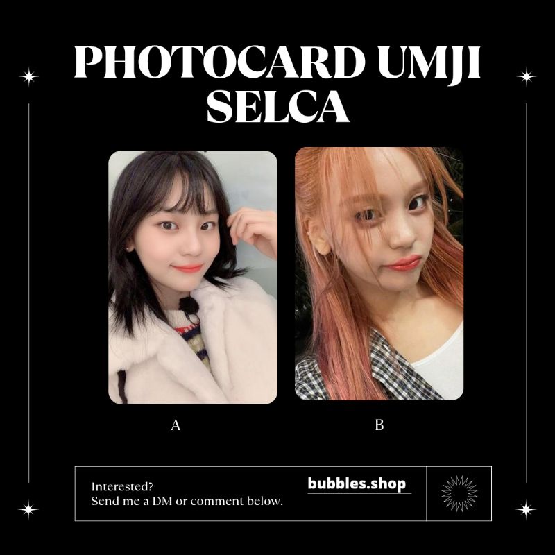 PHOTOCARD UNOFFICIAL UMJI G-FRIEND SELCA