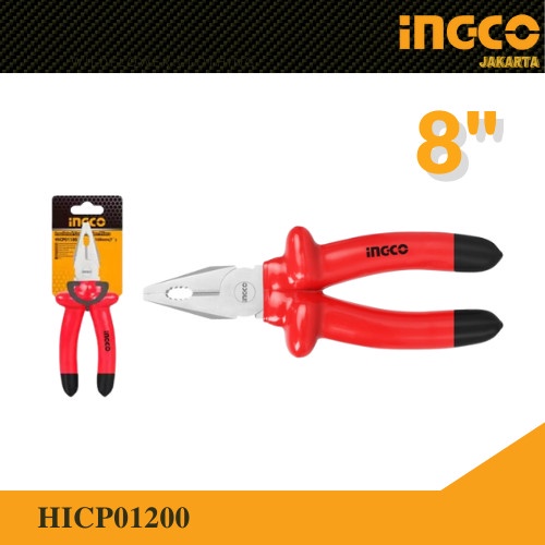 Tang Kombinasi Listrik 8&quot; Insulated Combination Pliers HICP01200 INGCO