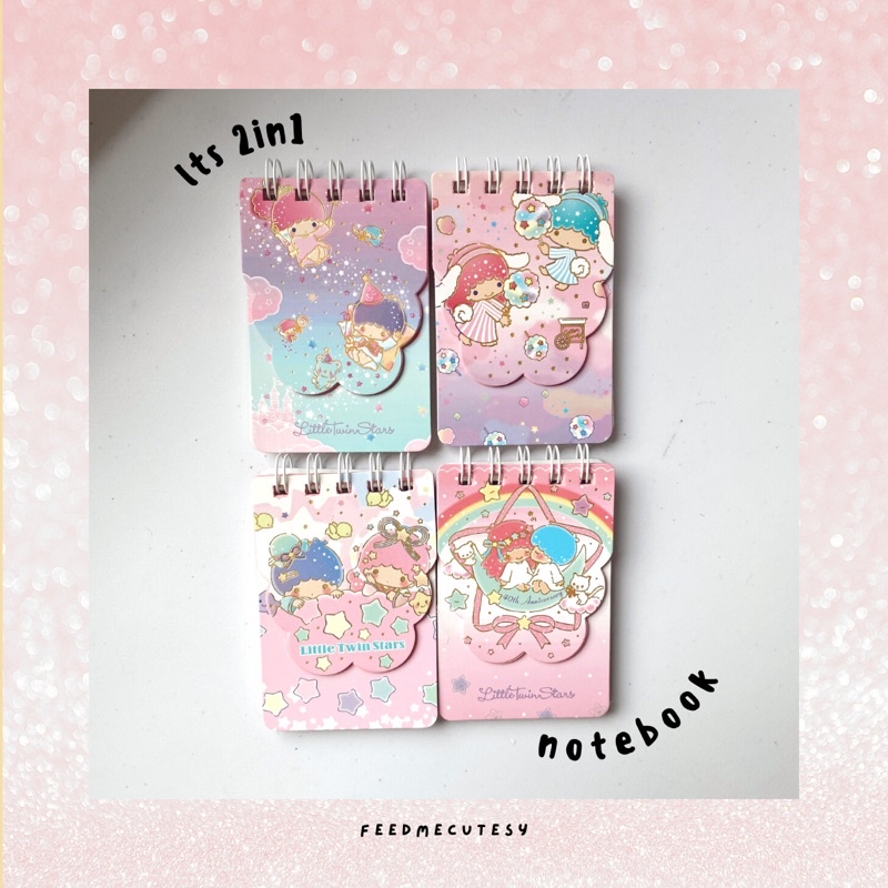 

lts 2in1 notebook | Feedmecutesy | atk alat tulis lucu anak import