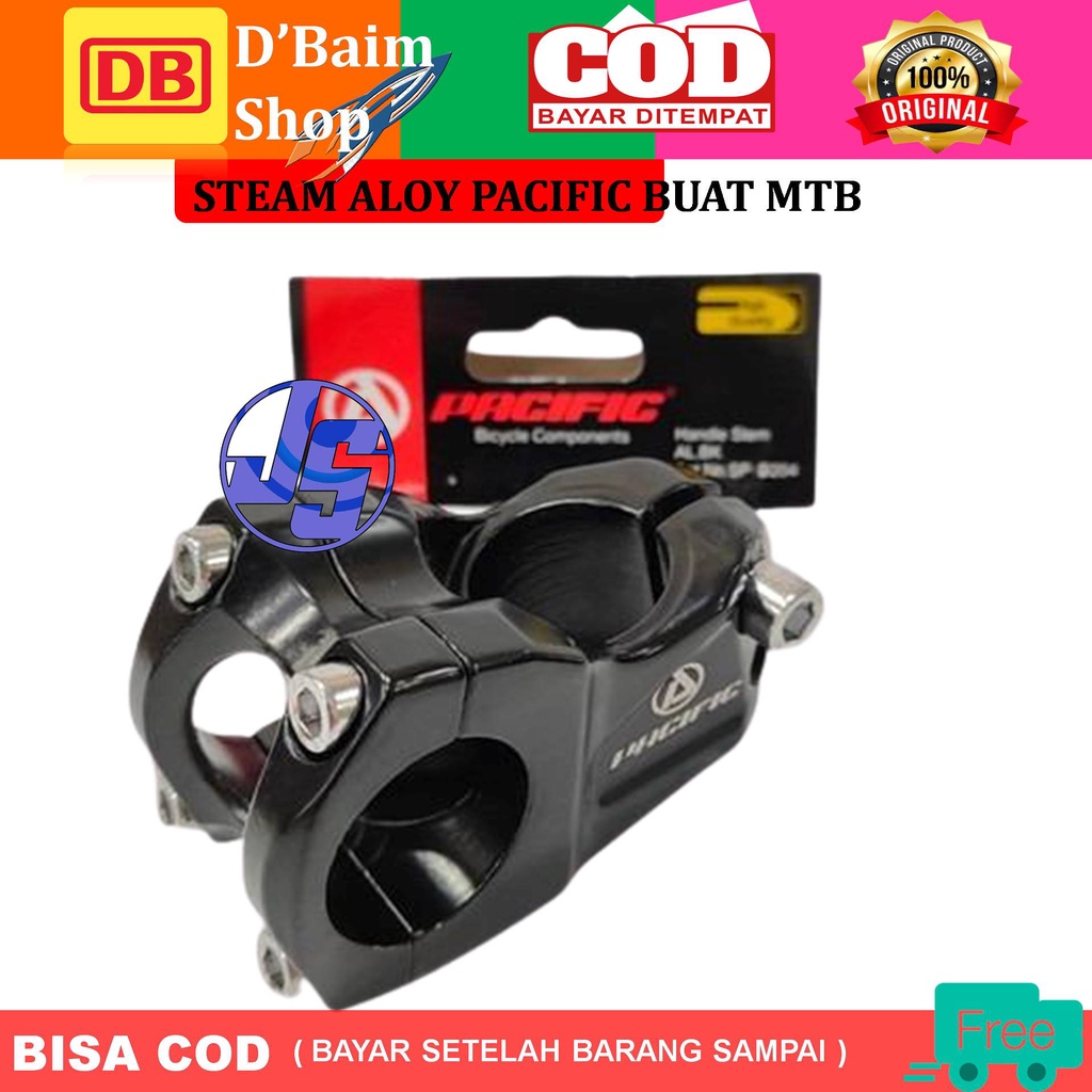 Handle Stem Alloy Sepeda MTB Ukuran 31.8 Oversize PACIFIC SP-D204 Steam Setang Sepeda Gunung