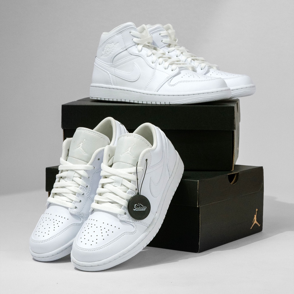 Air Jordan 1 Low Triple White Men