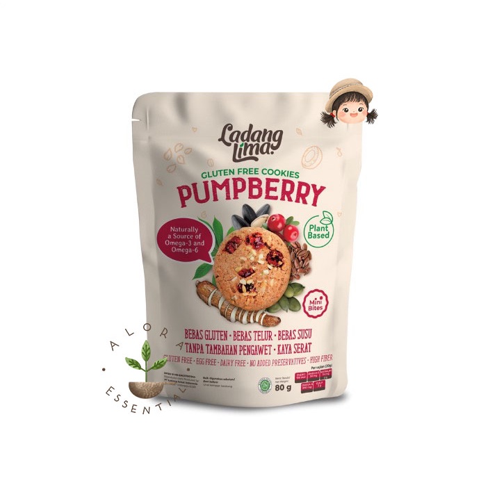 Ladang Lima Pumpberry Mini Bites 80gr - Cookies Gluten Free