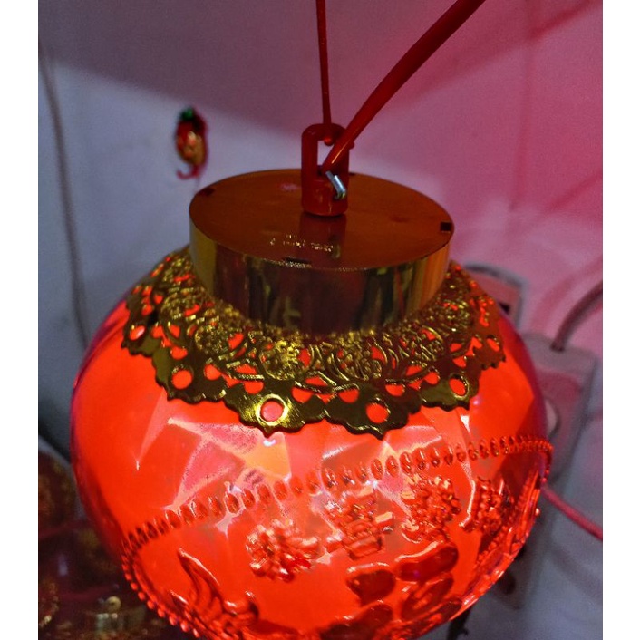 Lampion Imlek Fu Putar / Lampion 1000 Bintang / Tenlong Imlek Fu / Lampion Imlek LED