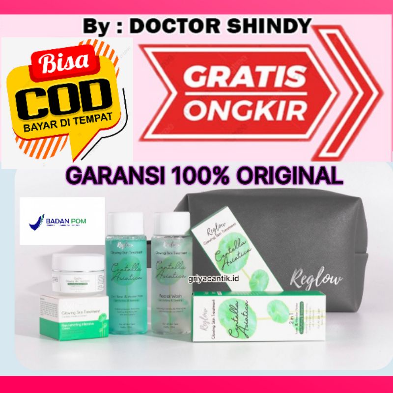 Paket Reglow Dr. Cindy Ori 100% /Paket Skincare Bpom Memutihkan Wajah/Skincare Murah/Viral/Cream Pem