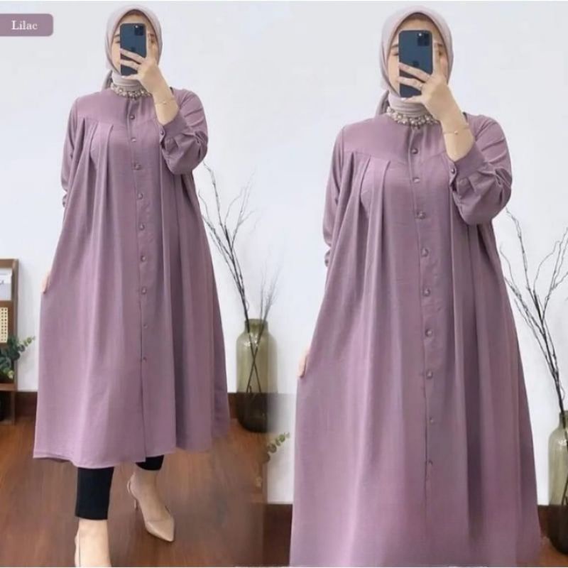 HD16:[BISA COD][JOI LONG TUNIK] [MIDI DRESS][ GAMIS  WANITA] [ TUNIK LEBARAN 2023][ FASHION MUSLIM TERBARU ][ATASAN WANITA TERLARIS][ LONG TUNIK MASA KINI  ][BAHAN SHAKILA PREMIUM HQ ][OOTD TER HITS ] [ SIZE S M L XL]