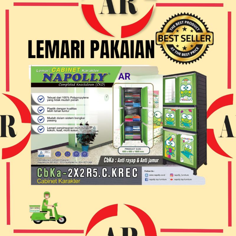 ( CARGO ) LEMARI PAKAIAN NAPOLLY / LEMARI BAJU / NAPOLLY CBKA-2X2 R5