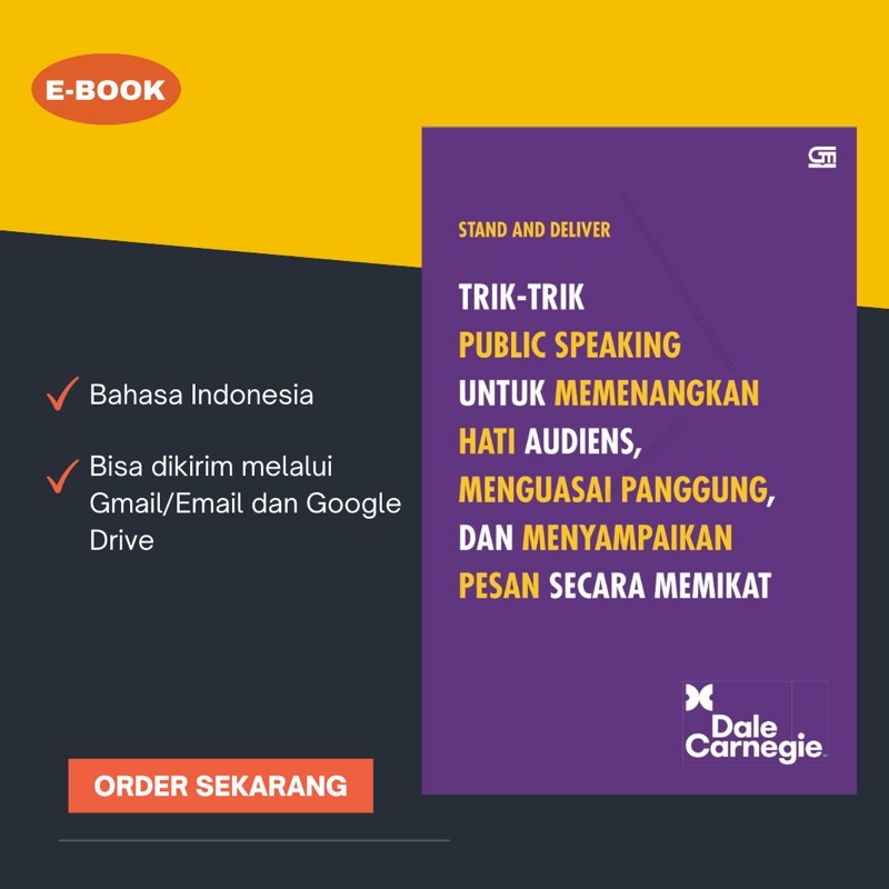 

Stand and Deliver: Trik-Trik Public Speaking untuk Memenangkan Hati Audiens, Menguasai Panggung, dan Menyampaikan Pesan Secara Memikat
