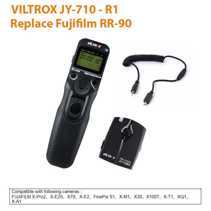 Terlaris Best Seller Rwk Viltrox Remote Jy-710 - Timer Timelapse Wireless - For Fujifilm Rr90