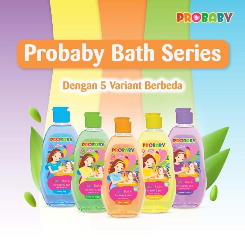 PROBABY Bath for body &amp; hair 200 ml / sabun mandi bayi / sabun cair