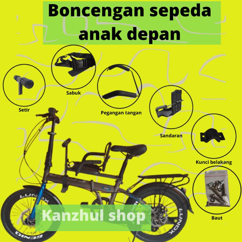 Kursi Boncengan Sepeda Lipat Mtb Gunung Sayur Depan Boncengan Sepeda Bayi