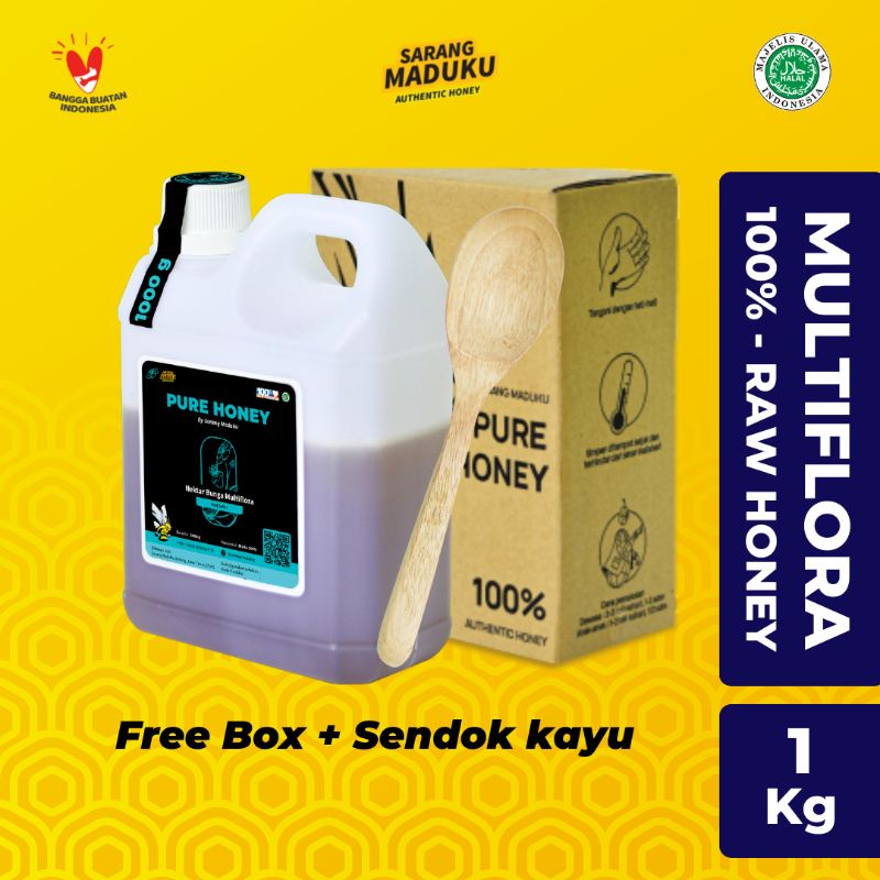 

Terlaris Sarang Maduku - Madu Multiflora - Madu Asli - Madu Murni - Madu Asli 100% Tanpa Campuran - Raw Honey - Madu