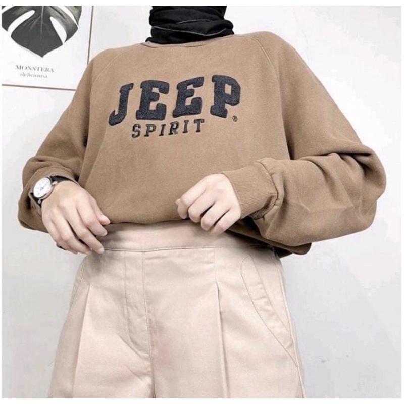 JEEP SPIRIT SWEATER OVERSIZE CREWNECK WANITA