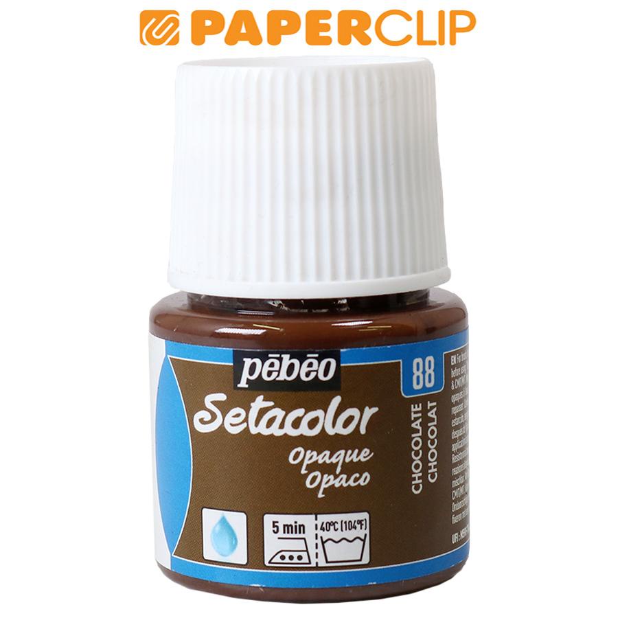 

PEBEO SETACOLOR OPAQUE FABRIC PAINT MATT 45ML CHOCOLATE
