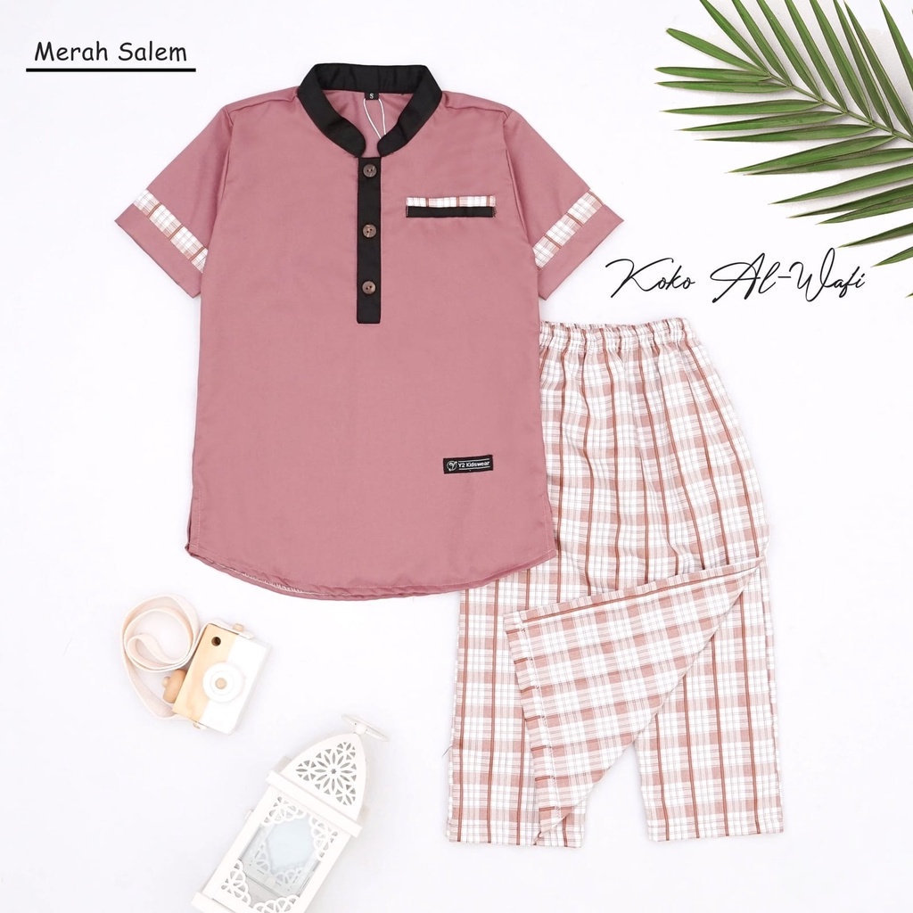 New Koko anak wafi set sarung celana sarcel anak tanggung bayi balita 1-12 th motif terbaru S M L XL XL XXL