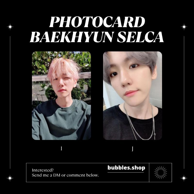 PHOTOCARD UNOFFICIAL BAEKHYUN EXO SELCA